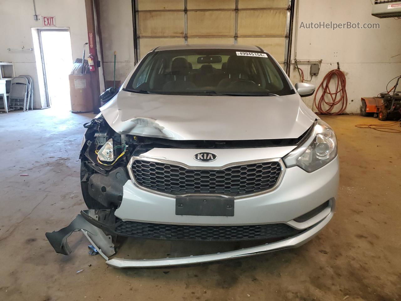 2016 Kia Forte Lx Серебряный vin: KNAFK4A65G5515780