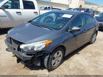 2016 Kia Forte Lx Gray vin: KNAFK4A65G5537844