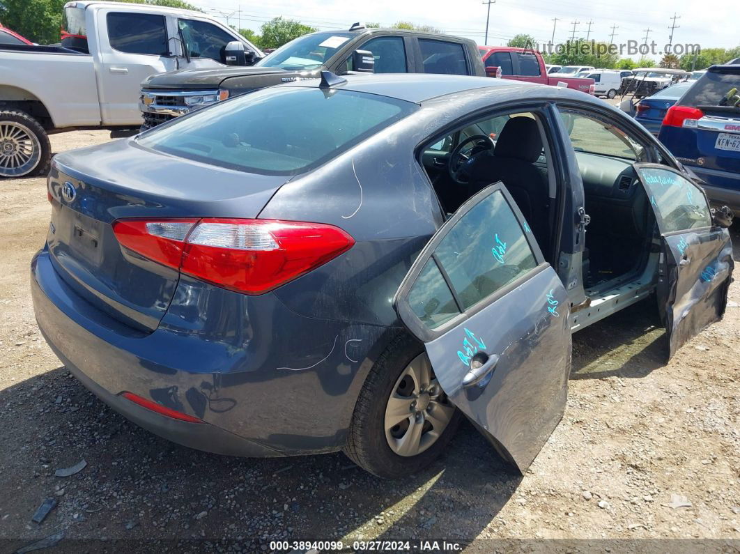 2016 Kia Forte Lx Gray vin: KNAFK4A65G5537844