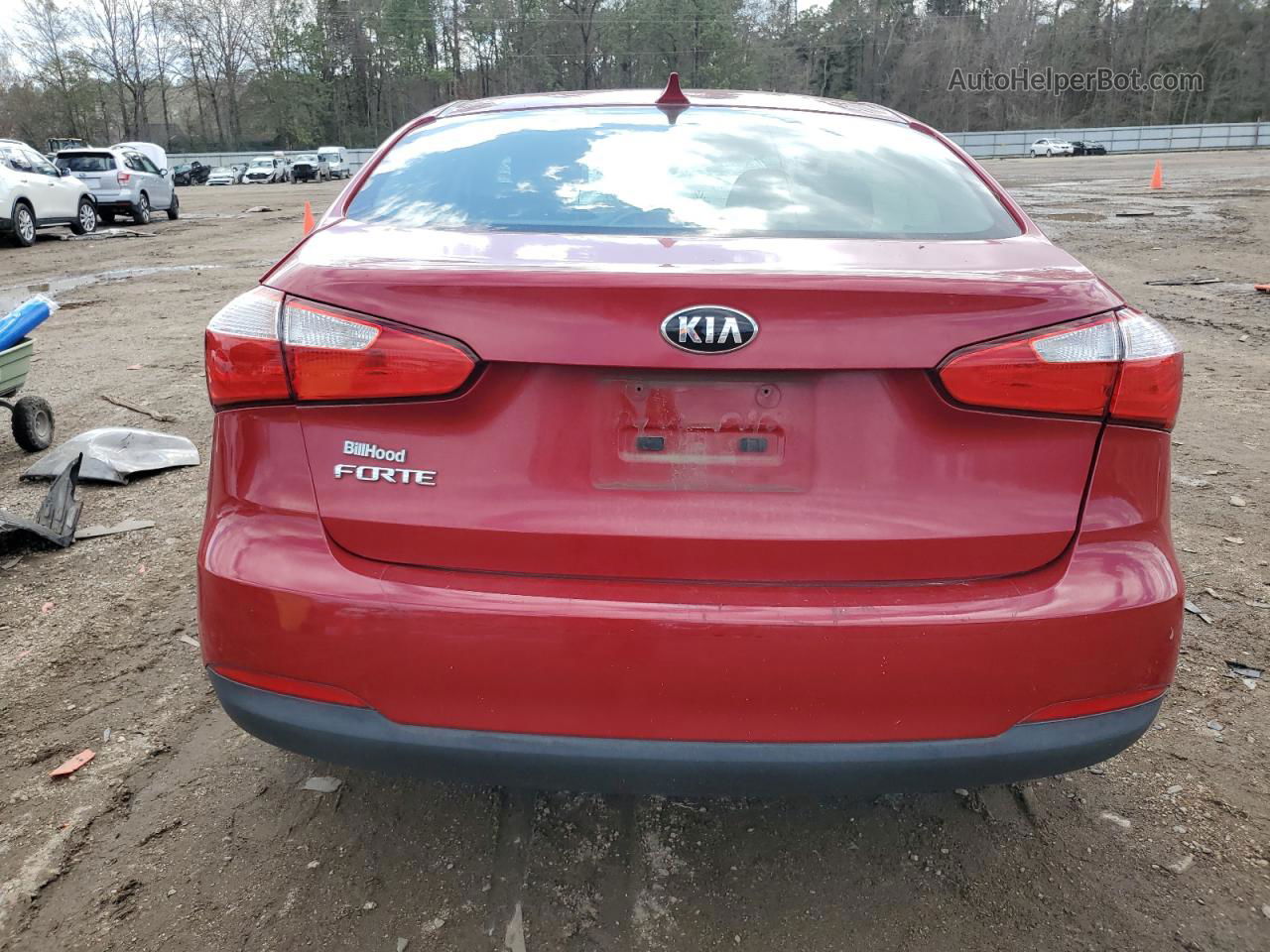 2016 Kia Forte Lx Red vin: KNAFK4A65G5572707