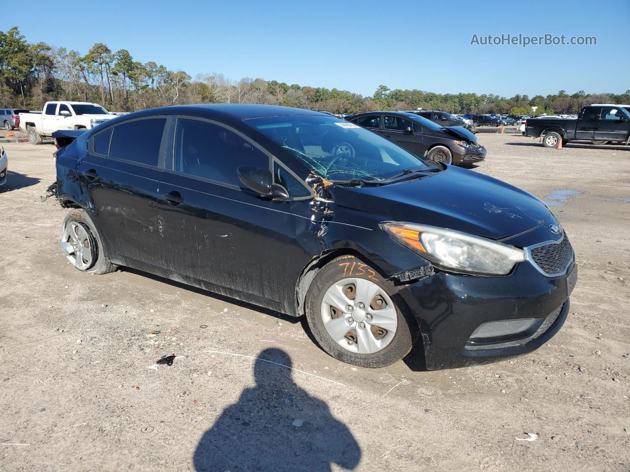 2016 Kia Forte Lx Black vin: KNAFK4A65G5573856