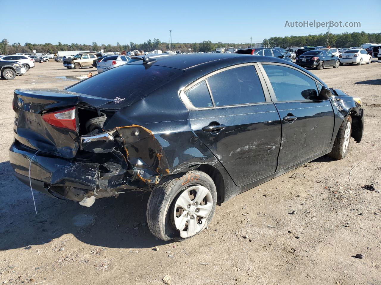 2016 Kia Forte Lx Black vin: KNAFK4A65G5573856