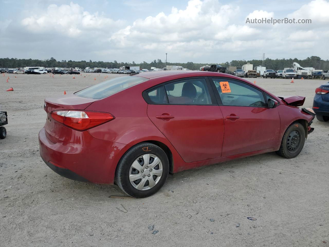 2016 Kia Forte Lx Red vin: KNAFK4A65G5576692