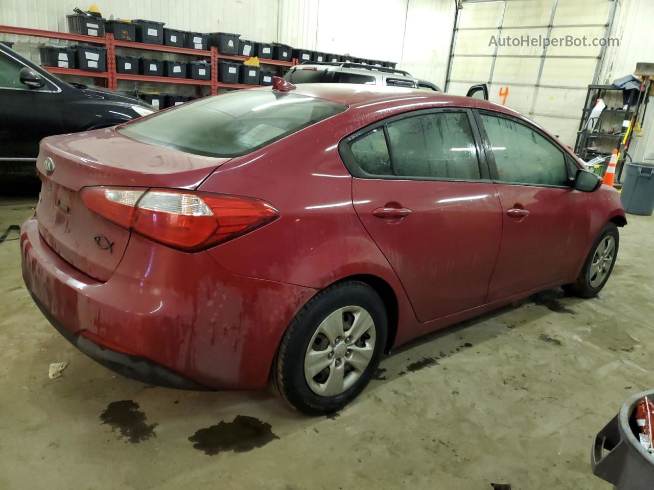 2016 Kia Forte Lx Red vin: KNAFK4A65G5586008