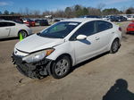 2016 Kia Forte Lx White vin: KNAFK4A65G5594240