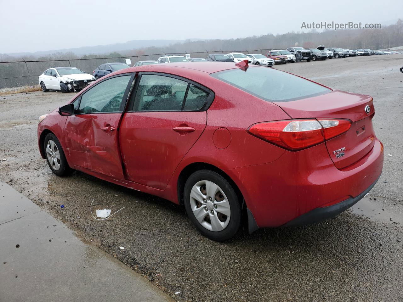 2016 Kia Forte Lx Красный vin: KNAFK4A65G5613319