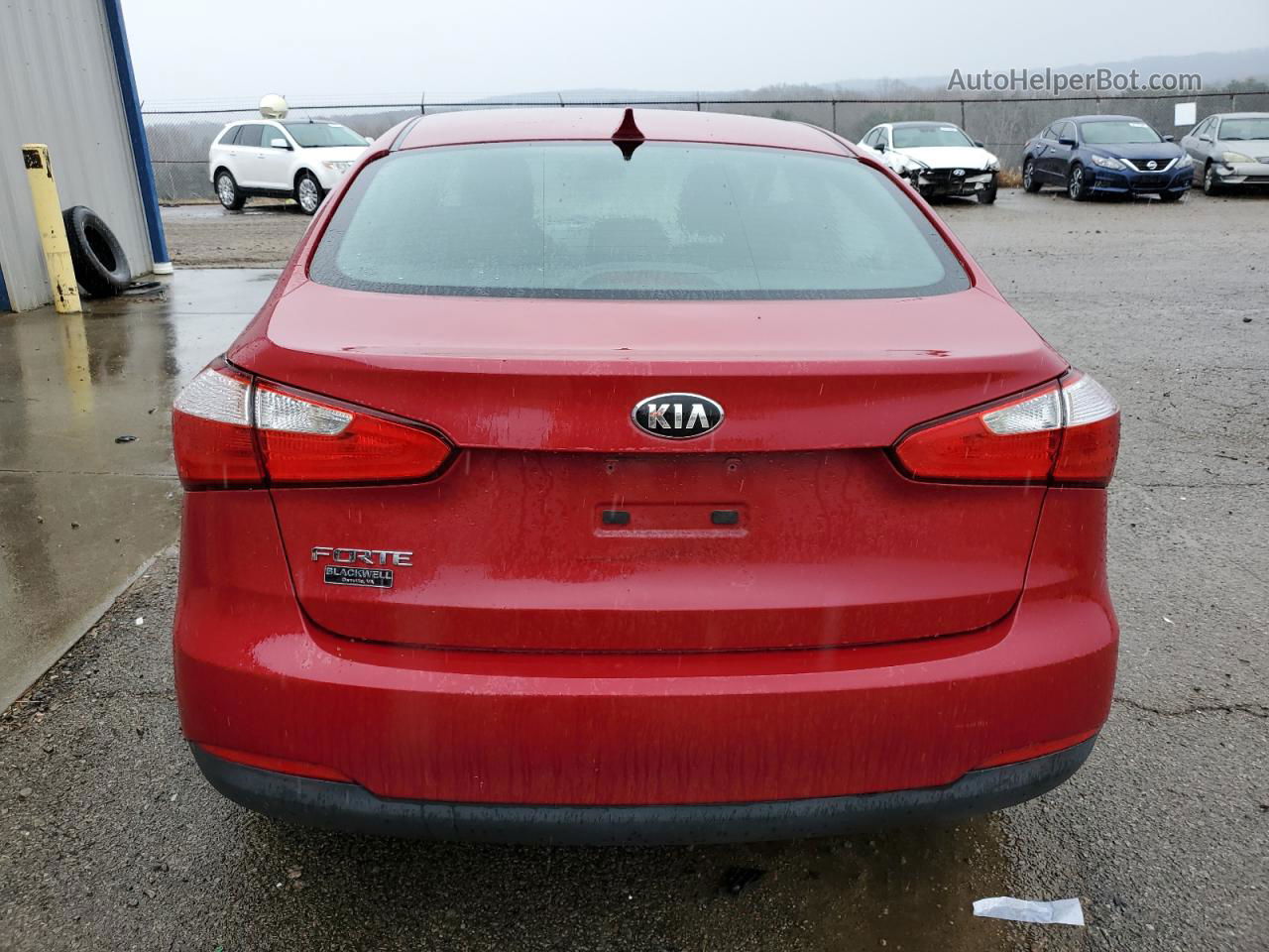 2016 Kia Forte Lx Красный vin: KNAFK4A65G5613319