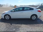 2016 Kia Forte Lx White vin: KNAFK4A65G5614437