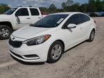 2016 Kia Forte Lx White vin: KNAFK4A65G5618472