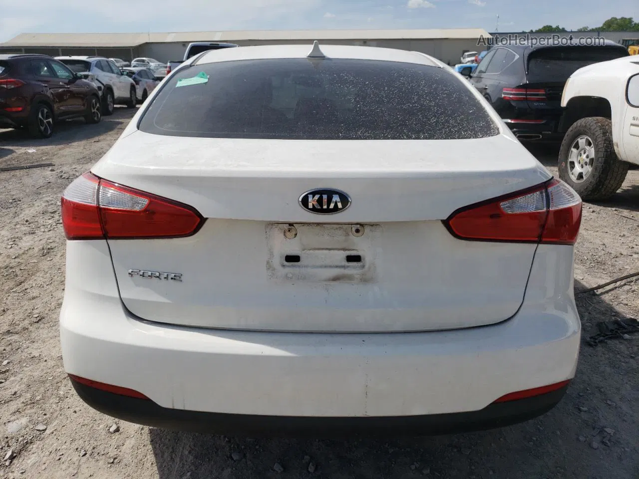 2016 Kia Forte Lx White vin: KNAFK4A65G5618472