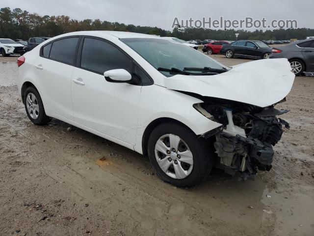 2016 Kia Forte Lx White vin: KNAFK4A66G5447585