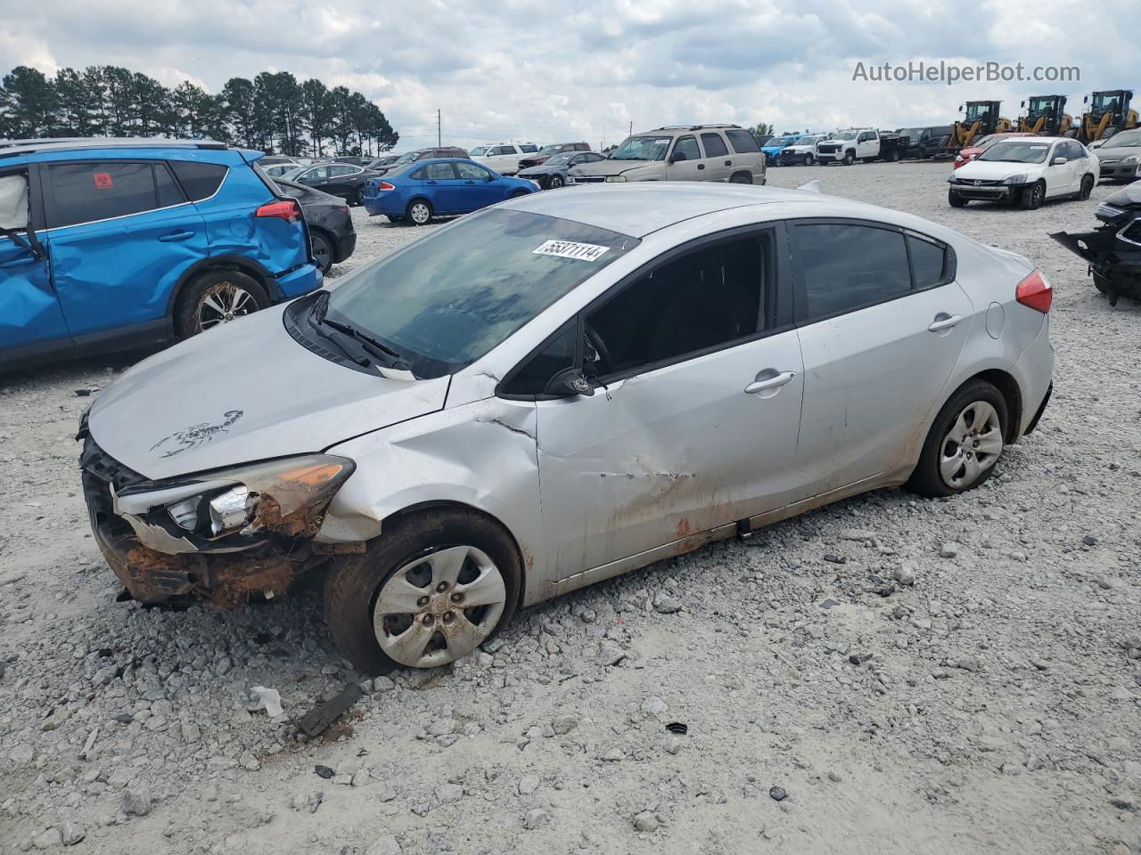 2016 Kia Forte Lx Серый vin: KNAFK4A66G5472664