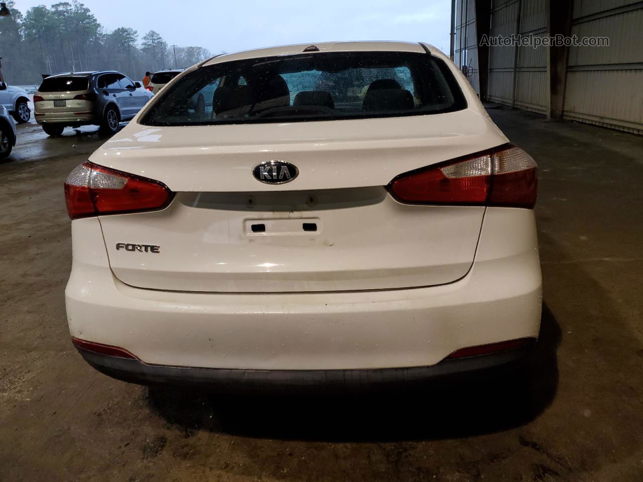 2016 Kia Forte Lx White vin: KNAFK4A66G5478254