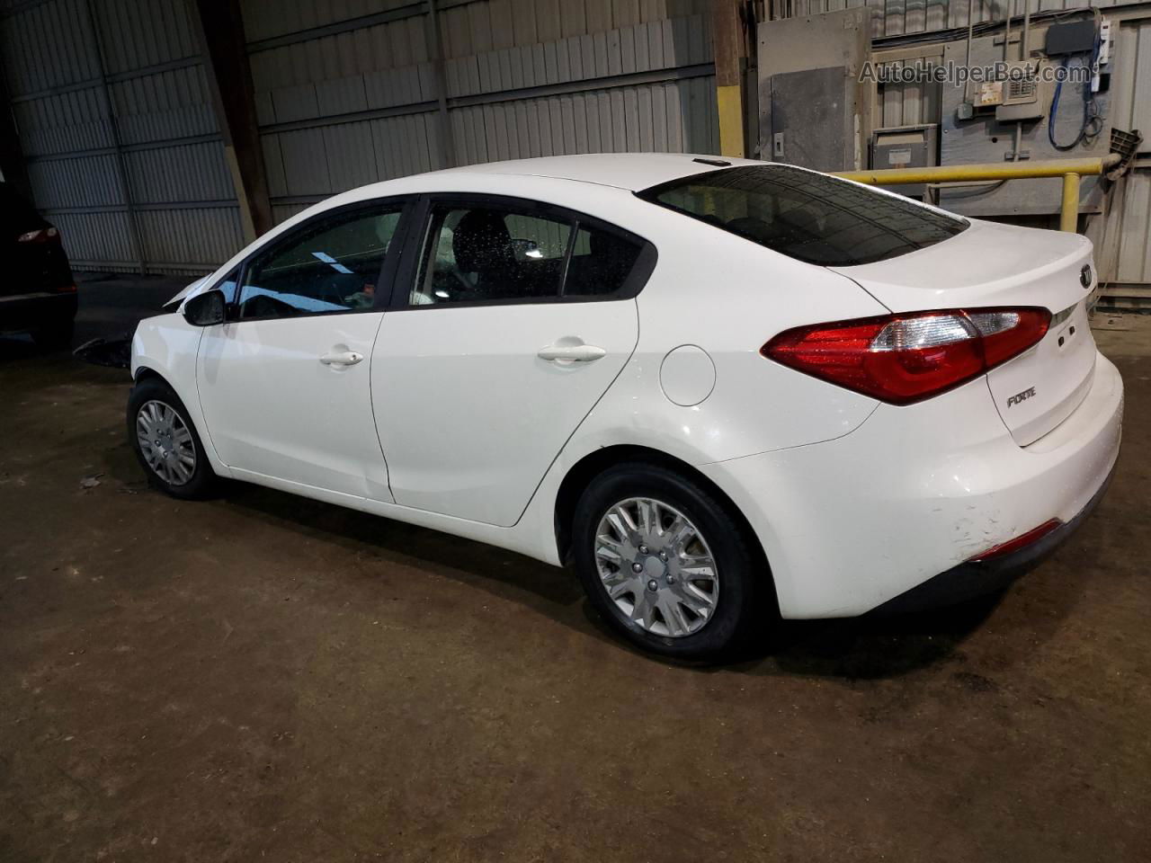 2016 Kia Forte Lx White vin: KNAFK4A66G5478254