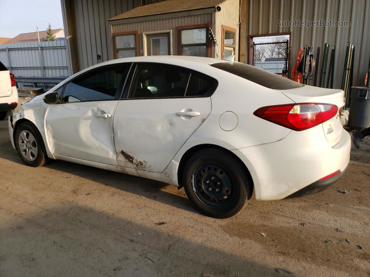 2016 Kia Forte Lx White vin: KNAFK4A66G5486774