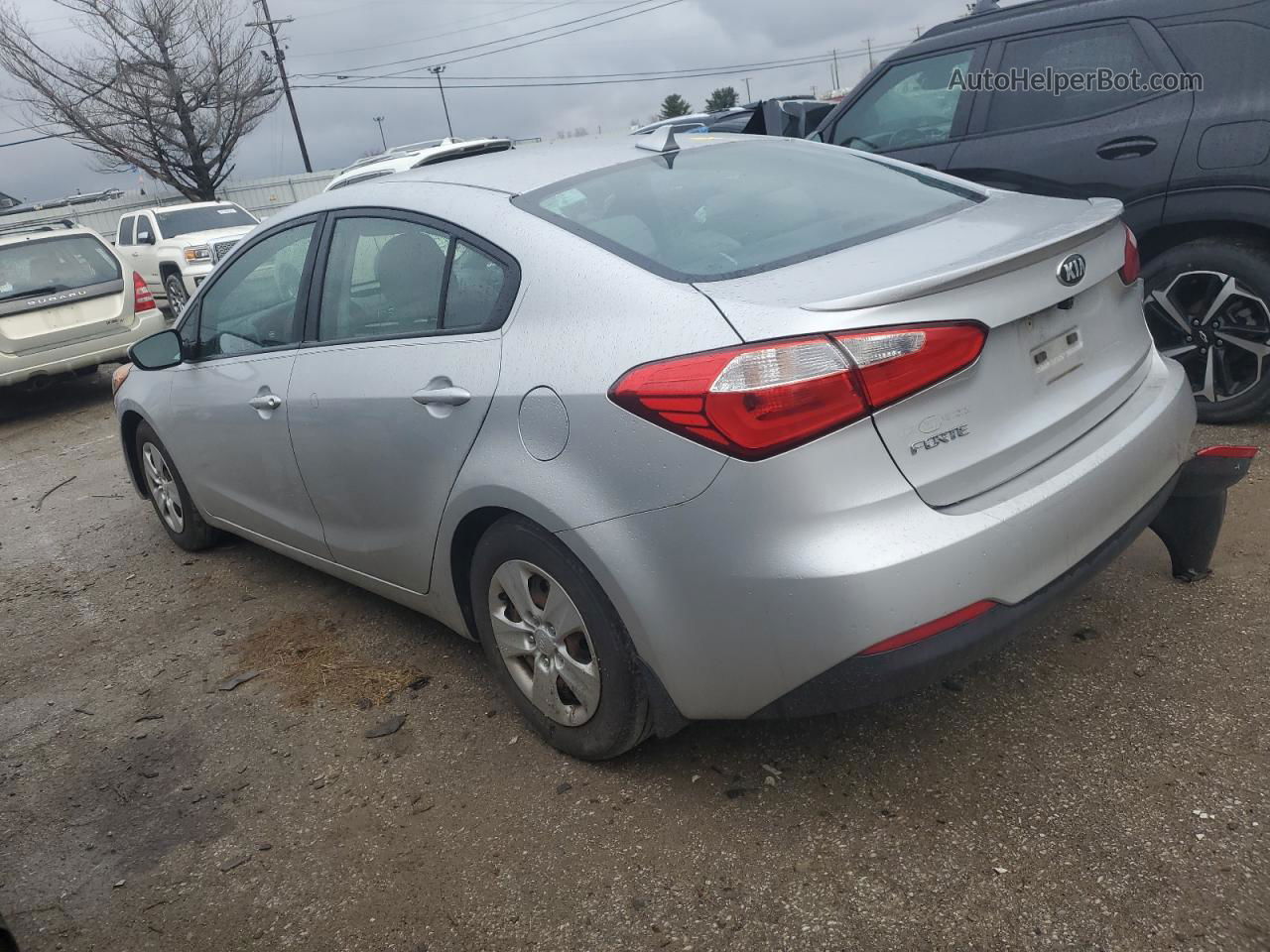 2016 Kia Forte Lx Silver vin: KNAFK4A66G5532894