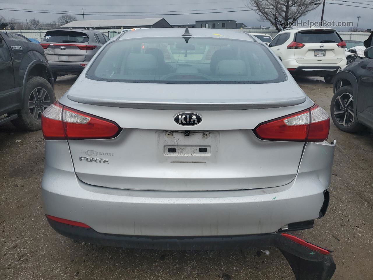 2016 Kia Forte Lx Silver vin: KNAFK4A66G5532894