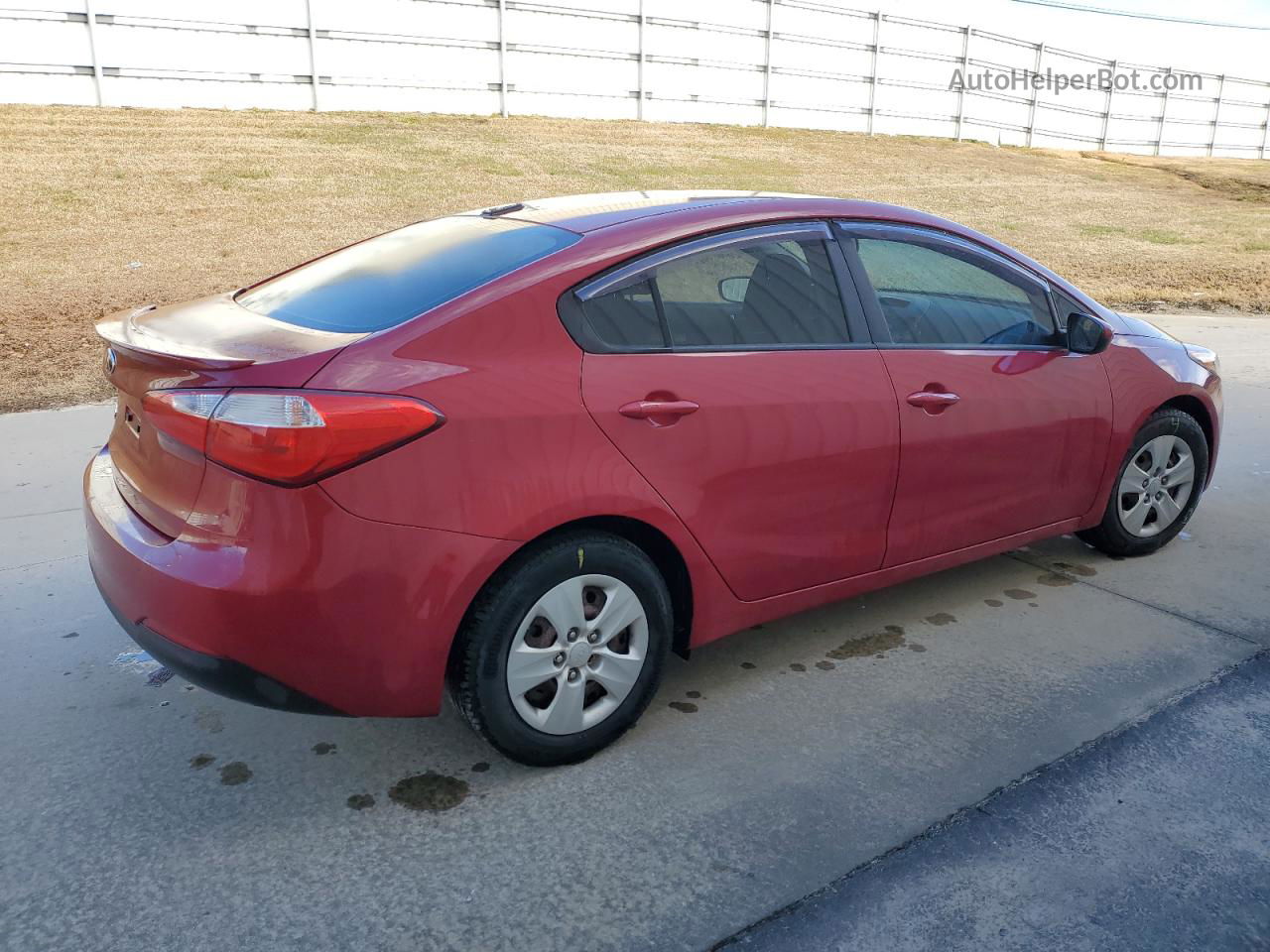 2016 Kia Forte Lx Red vin: KNAFK4A66G5548853