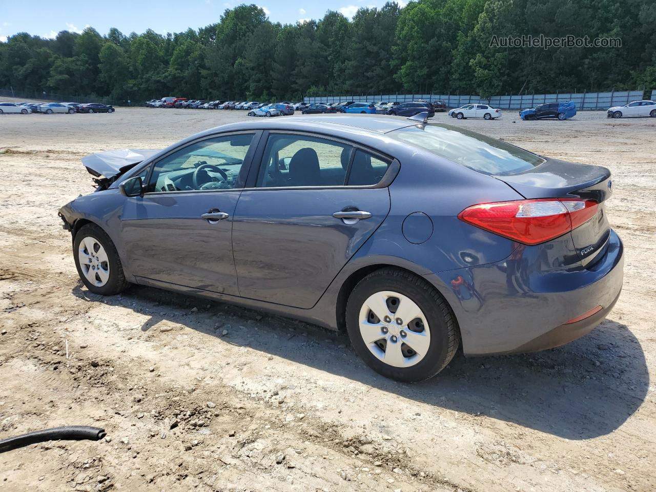 2016 Kia Forte Lx Серый vin: KNAFK4A66G5564115