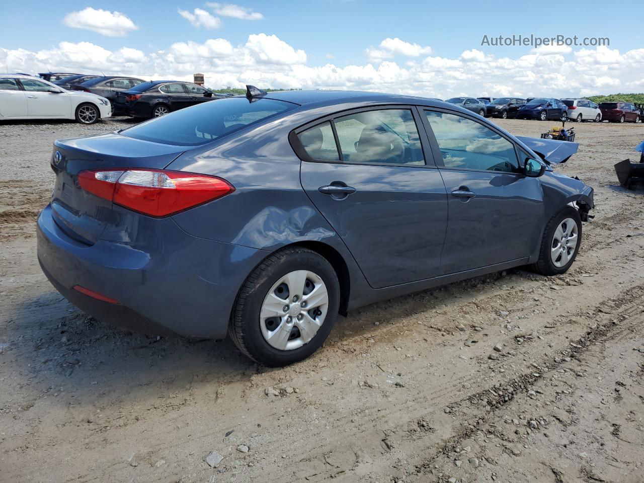 2016 Kia Forte Lx Gray vin: KNAFK4A66G5564115