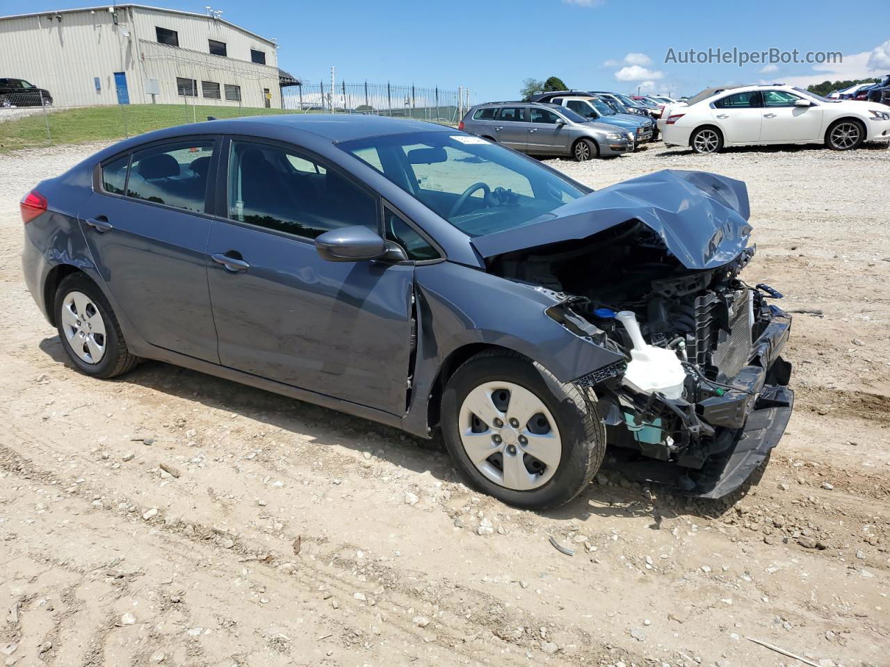 2016 Kia Forte Lx Gray vin: KNAFK4A66G5564115