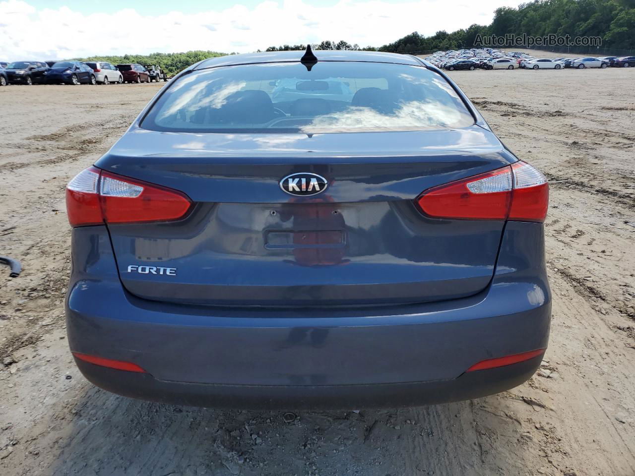 2016 Kia Forte Lx Gray vin: KNAFK4A66G5564115