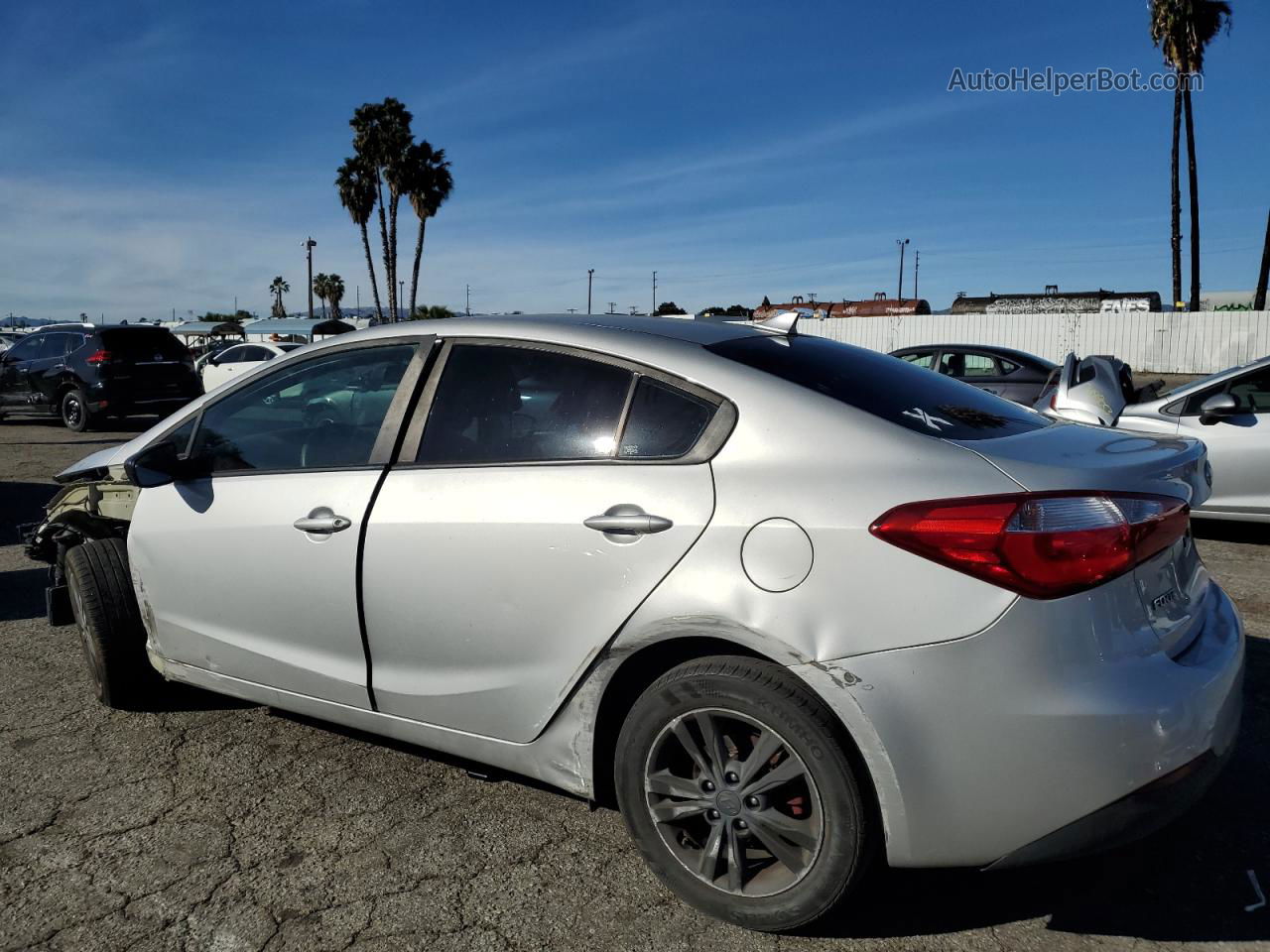 2016 Kia Forte Lx Silver vin: KNAFK4A66G5577656