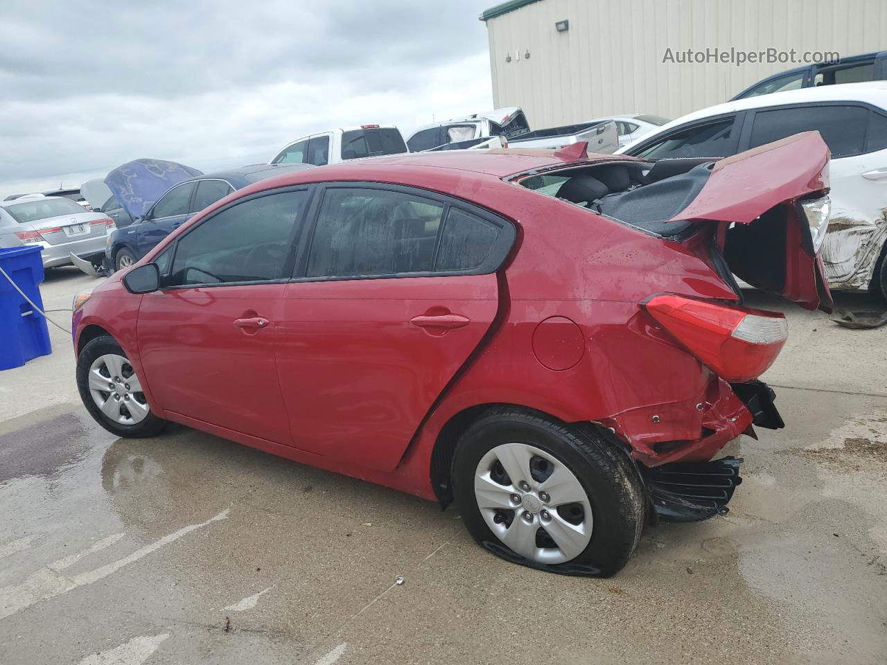 2016 Kia Forte Lx Red vin: KNAFK4A66G5593145