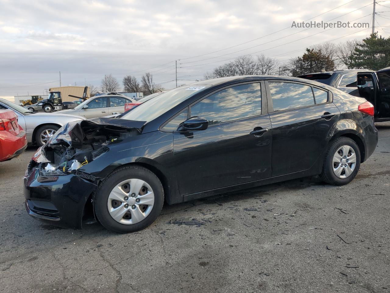 2016 Kia Forte Lx Черный vin: KNAFK4A66G5599401