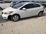 2016 Kia Forte Lx White vin: KNAFK4A66G5610073