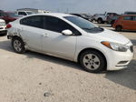 2016 Kia Forte Lx White vin: KNAFK4A66G5610073