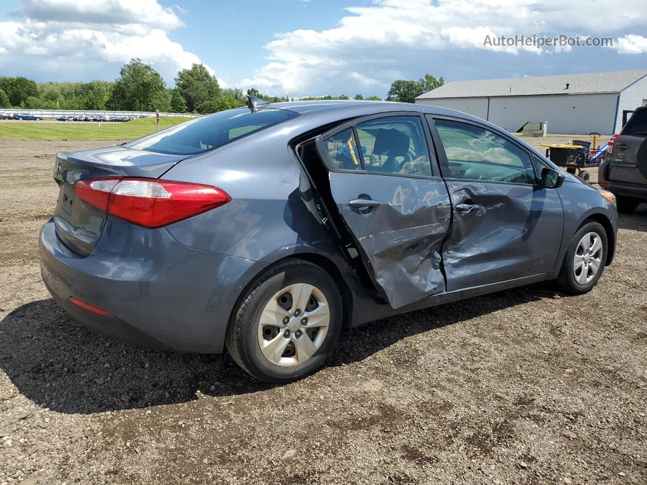 2016 Kia Forte Lx Blue vin: KNAFK4A66G5612244