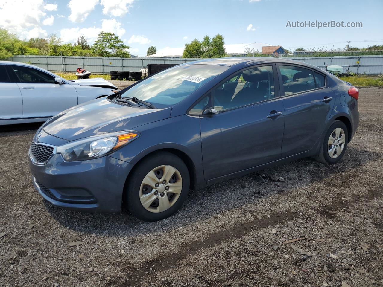 2016 Kia Forte Lx Blue vin: KNAFK4A66G5612244