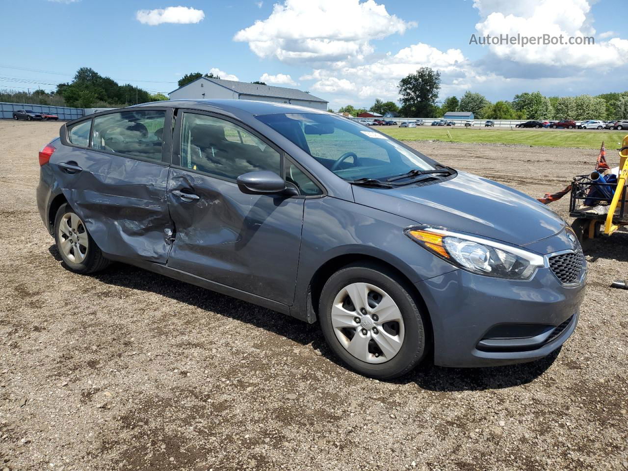 2016 Kia Forte Lx Blue vin: KNAFK4A66G5612244