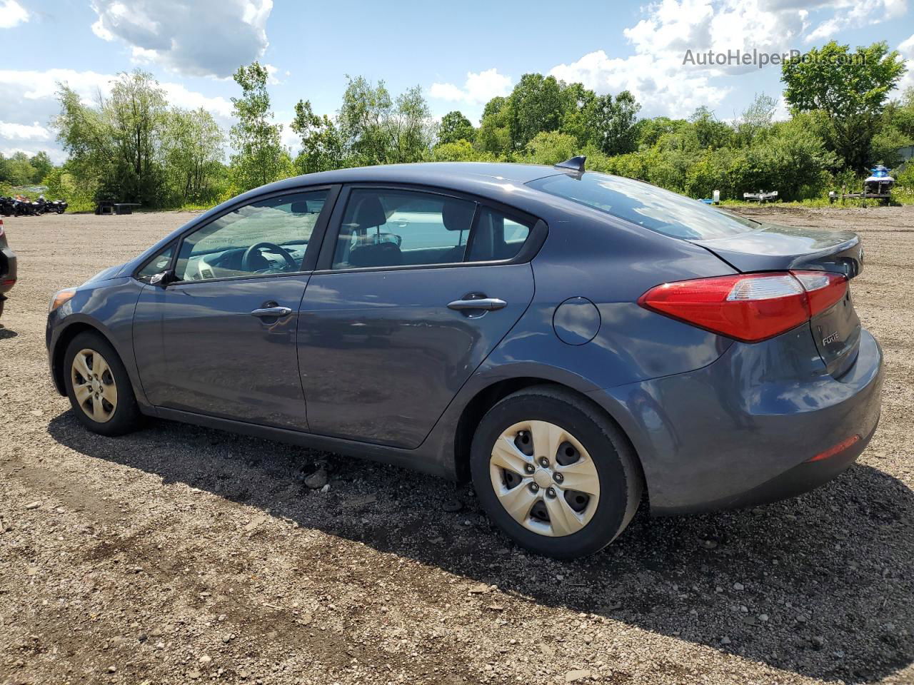 2016 Kia Forte Lx Blue vin: KNAFK4A66G5612244