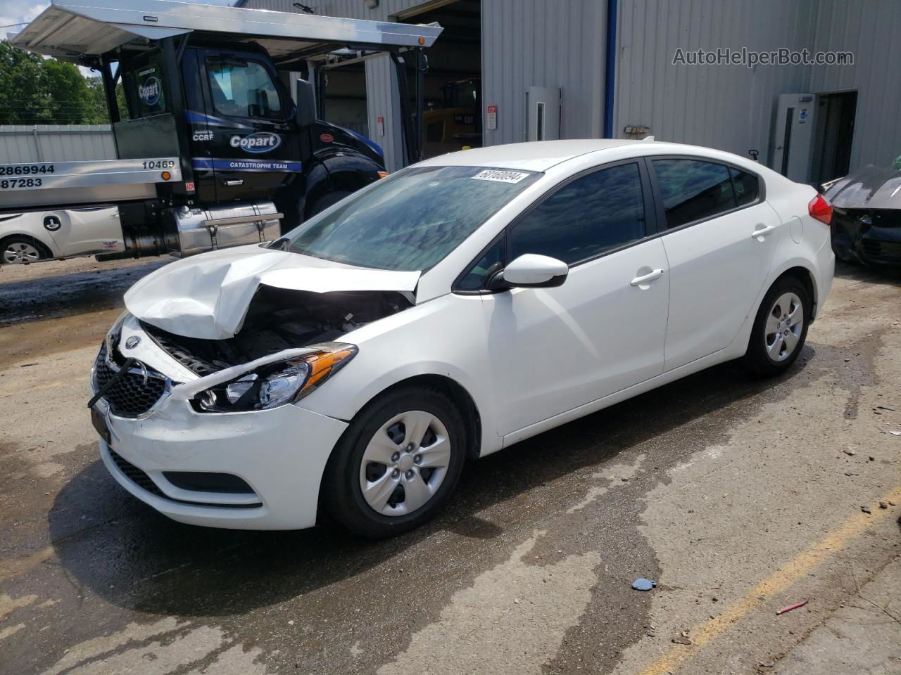 2016 Kia Forte Lx White vin: KNAFK4A66G5615600