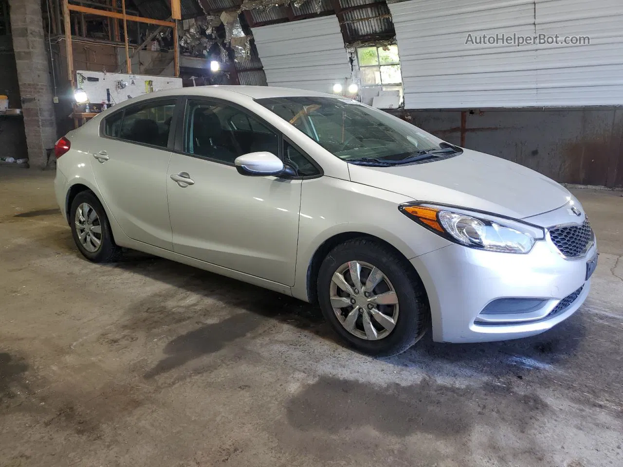 2016 Kia Forte Lx Silver vin: KNAFK4A66G5616942