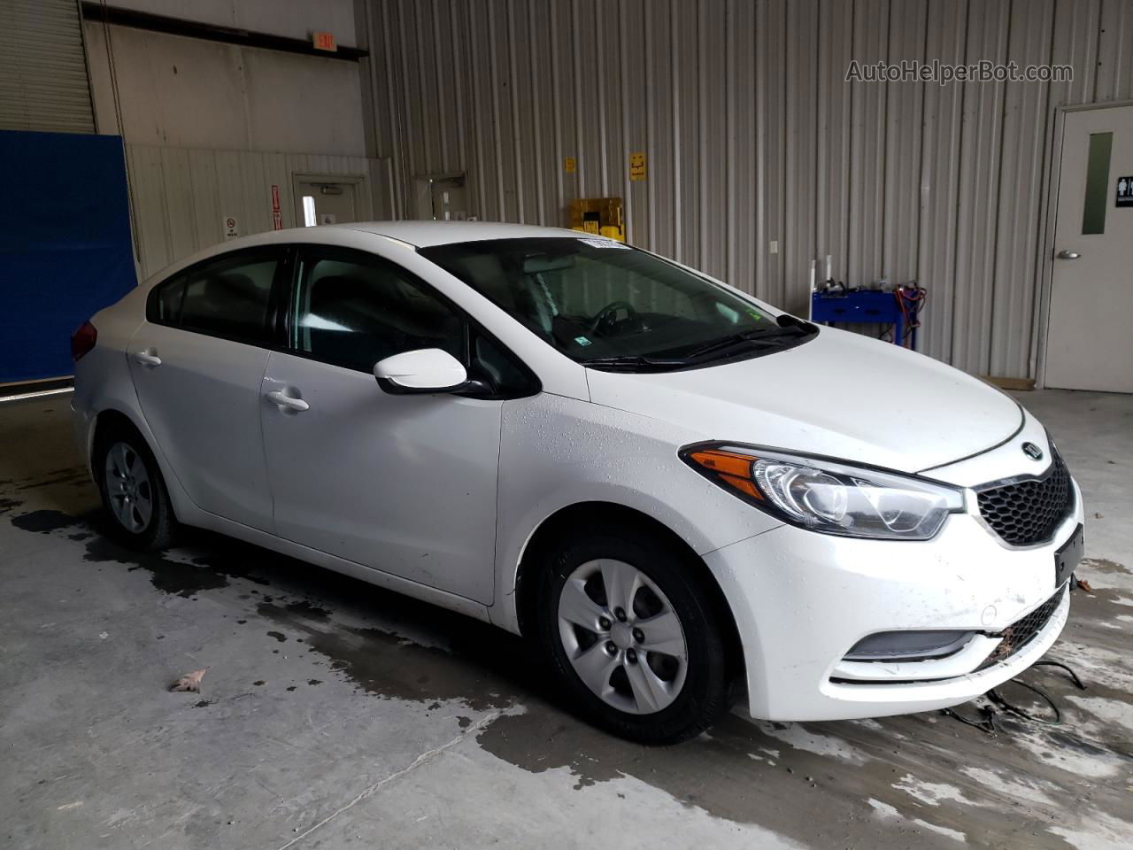 2016 Kia Forte Lx White vin: KNAFK4A66G5618335