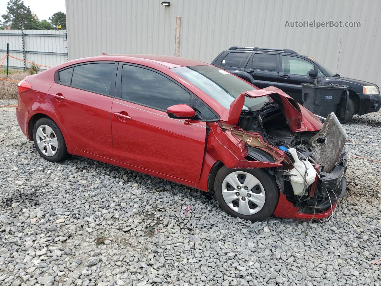 2016 Kia Forte Lx Red vin: KNAFK4A67G5460359