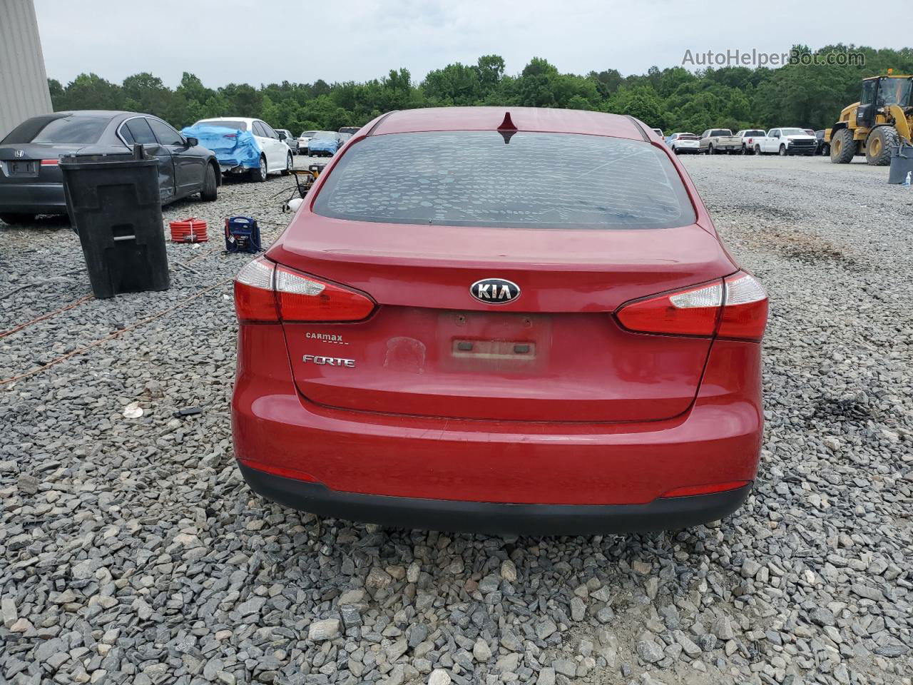 2016 Kia Forte Lx Red vin: KNAFK4A67G5460359