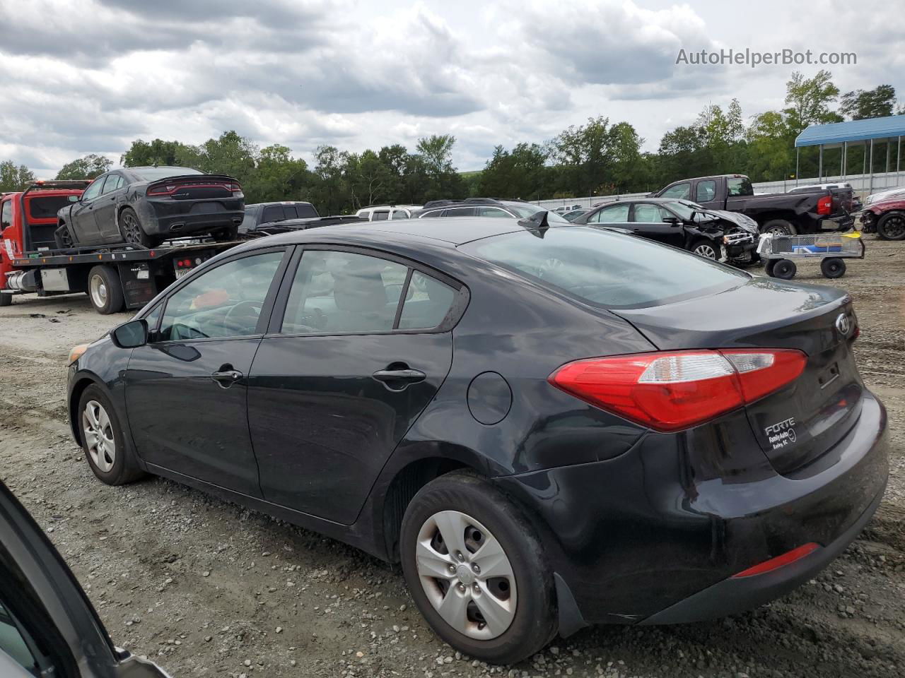 2016 Kia Forte Lx Черный vin: KNAFK4A67G5538025