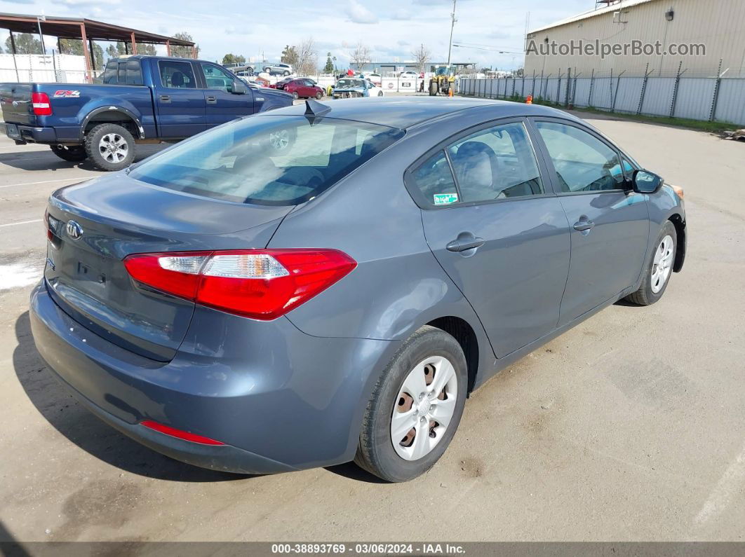 2016 Kia Forte Lx Gray vin: KNAFK4A67G5549851