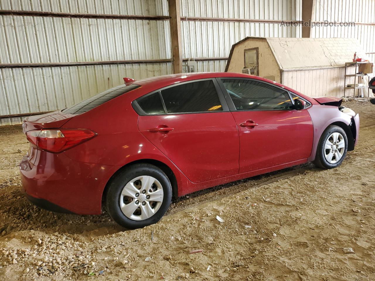 2016 Kia Forte Lx Red vin: KNAFK4A67G5554225