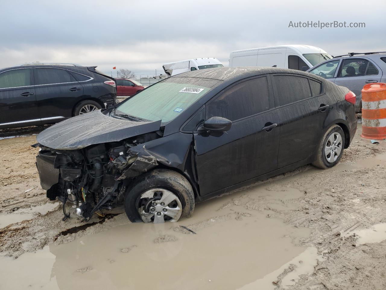 2016 Kia Forte Lx Black vin: KNAFK4A67G5576984