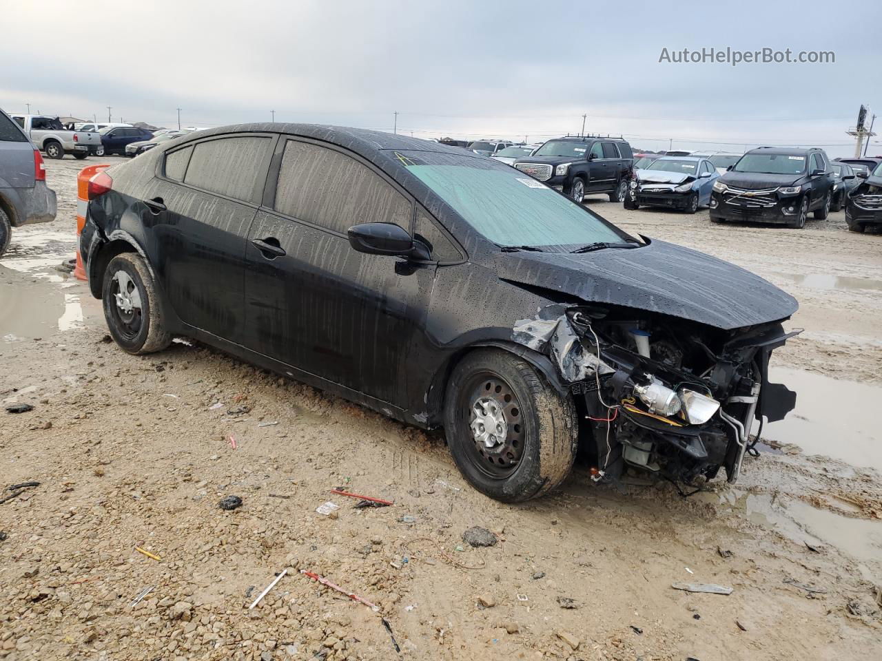 2016 Kia Forte Lx Black vin: KNAFK4A67G5576984