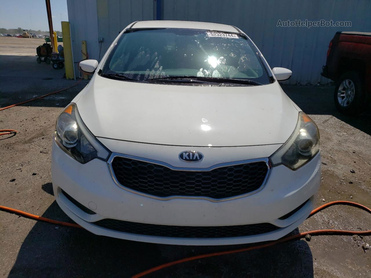 2016 Kia Forte Lx White vin: KNAFK4A67G5592070