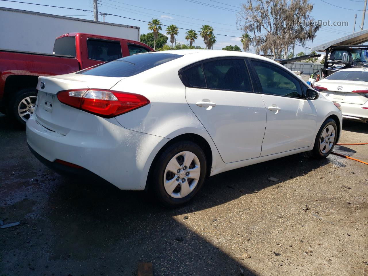 2016 Kia Forte Lx White vin: KNAFK4A67G5592070