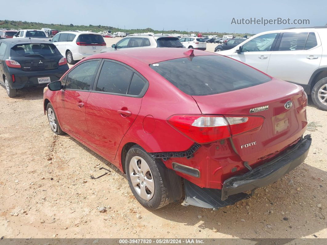 2016 Kia Forte Lx Red vin: KNAFK4A67G5606890