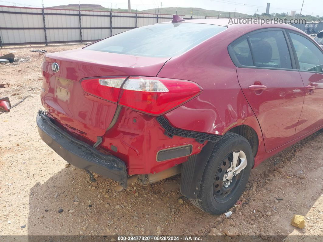 2016 Kia Forte Lx Red vin: KNAFK4A67G5606890