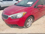 2016 Kia Forte Lx Red vin: KNAFK4A67G5606890